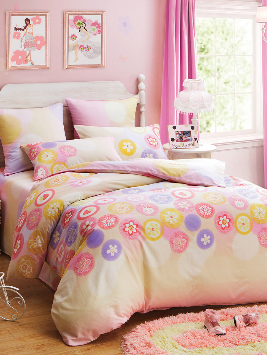 Luolai Kids/罗莱儿童 果果糖全棉四件套1.5米床