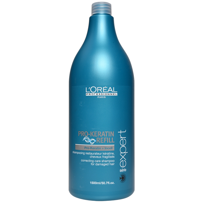 进口正品 欧莱雅蛋白修护洗发水1500ml 蛋白修护干枯毛躁受损发质