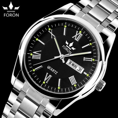 Emerina Korea Trends Fashion Steel Band Non-Mechanical Student Watch Men's Watches Waterproof Couple Watches