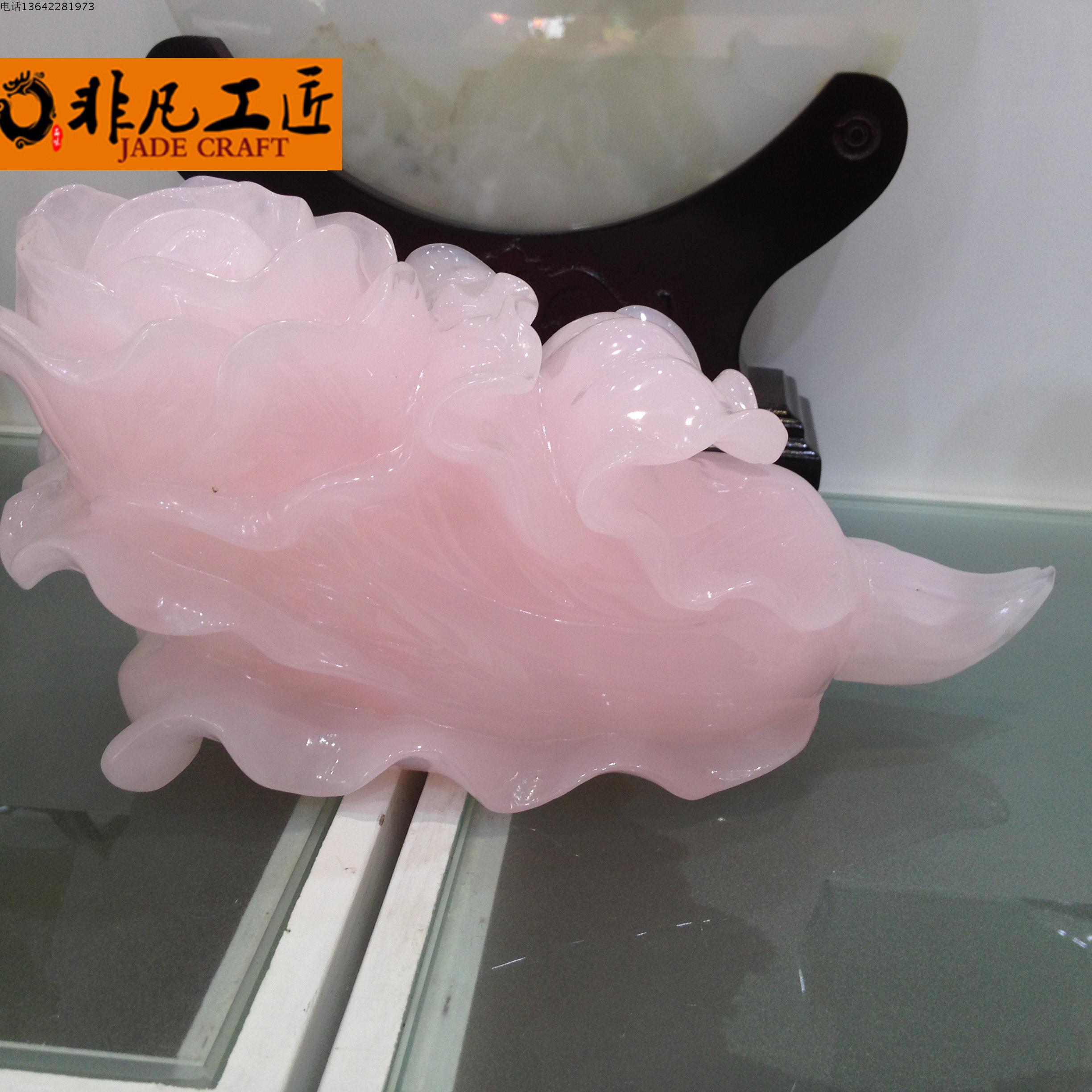 Pint Natural Purple Jade Jade Large Cabbage Swing Piece Jo Relocation New Residence Gift FORTUNE COMPANY ORIGINAL STONE ARTISAN ART GIFT PENDULUM DECORATION