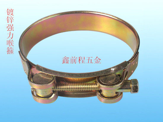Color galvanized strong hose hoop 48~51 fire hose hoop nylon pipe clip cloth pump water pipe clamp pipe hoop