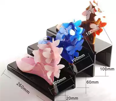 Acrylic display combination rack shopping mall Display supplies three-piece set U-shaped shoe rack display stand shopping mall shoe shelf