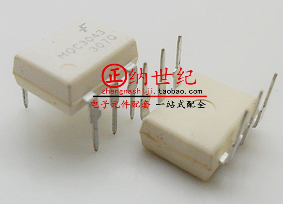 Imported original fit MOC3043 straight plug DIP-6 optocoupler isolator bi-directional controllable silicon drive straight beat-Taobao