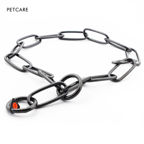 Петкаре Германия импортированная черная нержавеющая сталь Длиная секция p цепь шеи шея шеи собачья воротник Круг Круг Тибетский мастиф Дандан собака