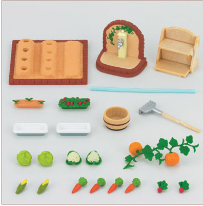 Japan Epoch Forest Family Toys Sylvanian Families Vegetable Garden Set