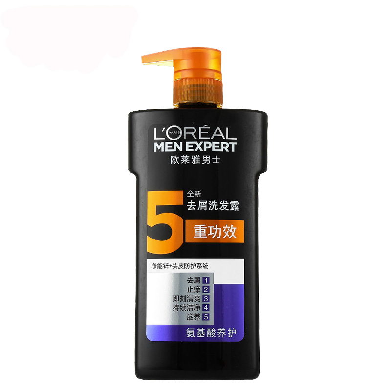 欧莱雅男士去屑洗发露 氨基酸养护止痒控油 无硅油洗发水 700ml