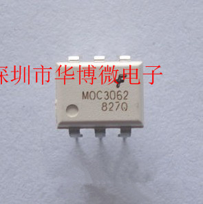 Plug-in MOC3062 optical isolator - three-end bidirectional semiconductor control rectifier SCR output DIP-6