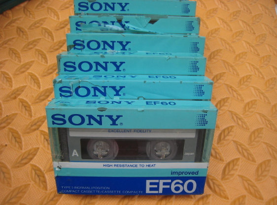Nissan Sony EF60N blank tape Unununpacked surface with a breaking single disc price