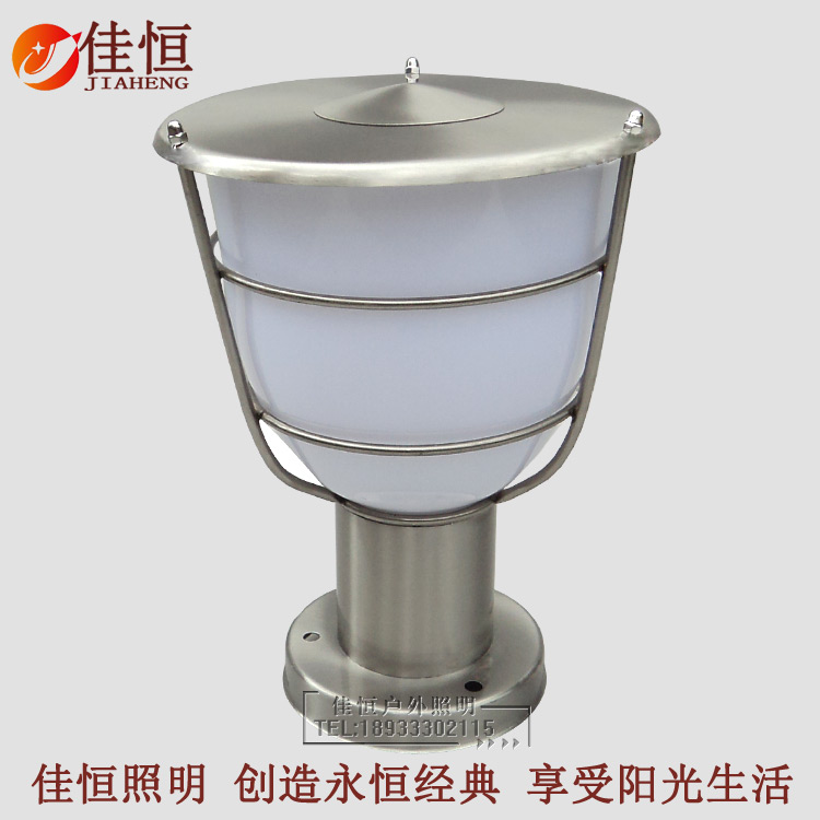 LED fence post head light stainless steel garden light outdoor community fence light balcony light door post light simple and modern