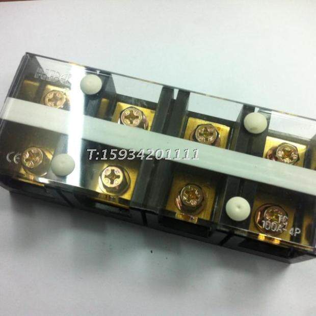 TC-1004 large current wiring terminal platoon connector junction box 100A4 bits copper C type-Taobao