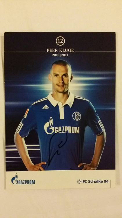 Kluger Borussia Mönchengladbach Nuremberg Schalke 04 official autographed card
