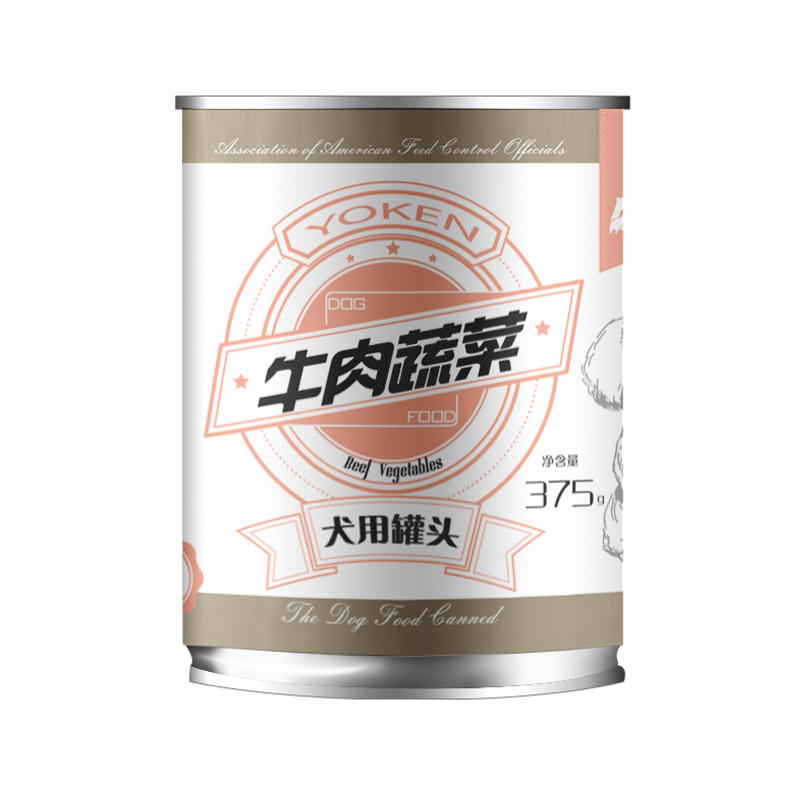 波奇网宠物狗零食泰迪金毛零食狗罐头湿粮包牛肉蔬菜狗罐头375g