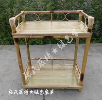 Zhangs rattan chair bamboo furniture bamboo Shelf shelf Shelf shelf restaurant rack wine coffee table rectangular coffee table