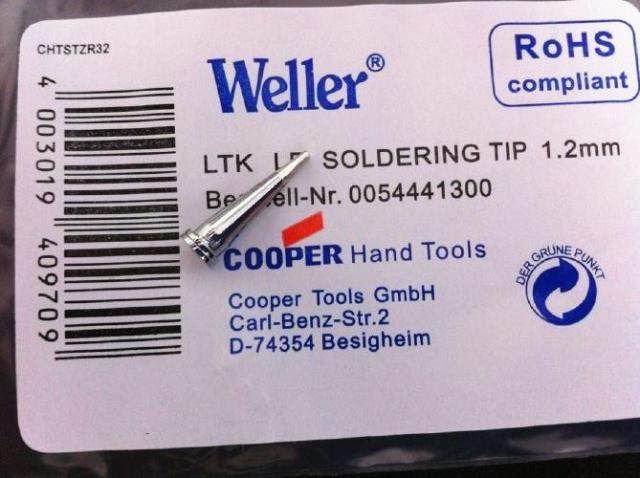 Welle lead-free branded WELLER IRON MOUTH LTK LF IRON MOUTH 1 3MM WSP80 WELDING MOUTH