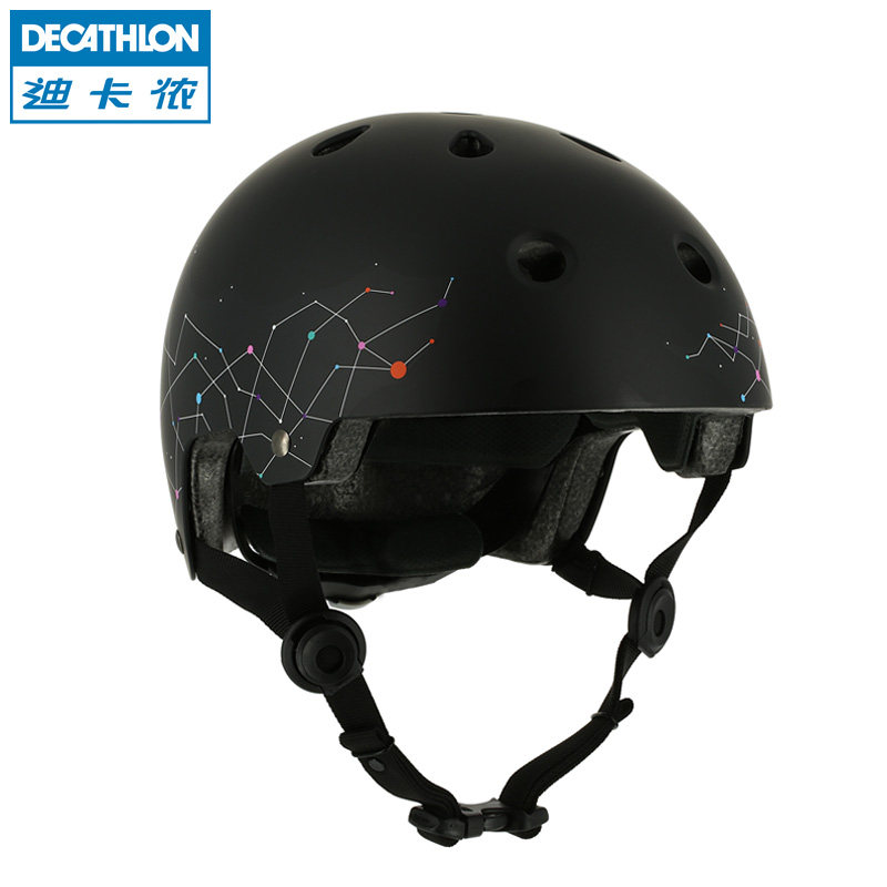 迪卡侬 轮滑头盔 成人轮滑头盔滑板运动头盔透气散热 OXELO