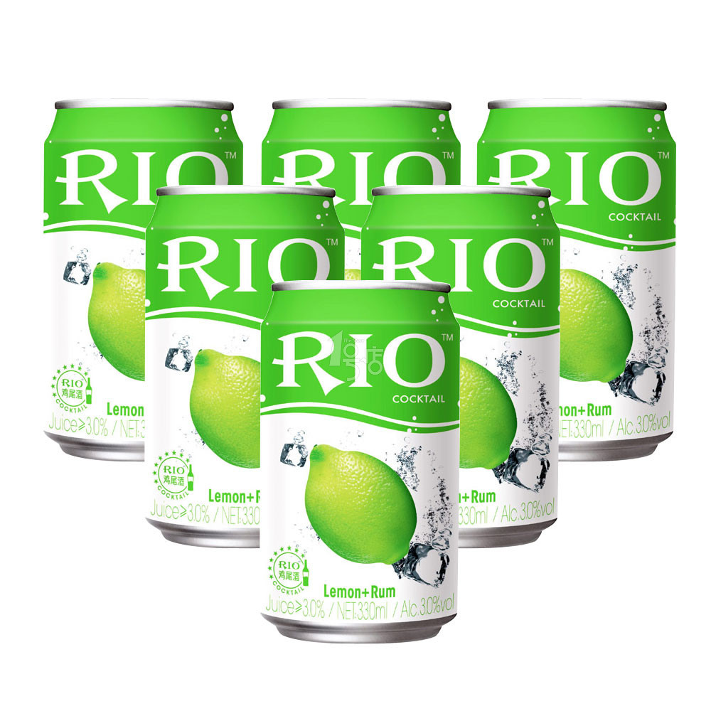 RIO(锐澳) 柠檬味朗姆鸡尾酒(预调酒)330ml/罐*6