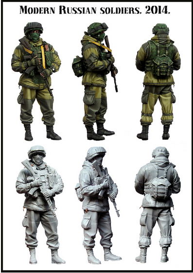 1:35 resin Soldiers New single Russian Army resin soldier E66-Taobao