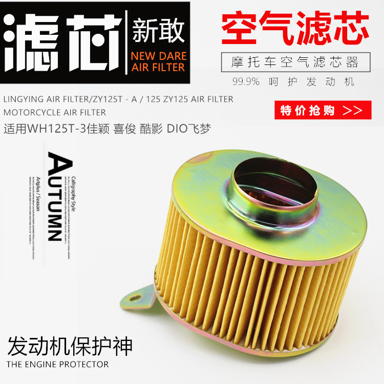 Locomotive Accessories WH125T-5-5A-3-6 Jiaying Handsome Cool Movie Flying Dream Air Filter filter Air filter