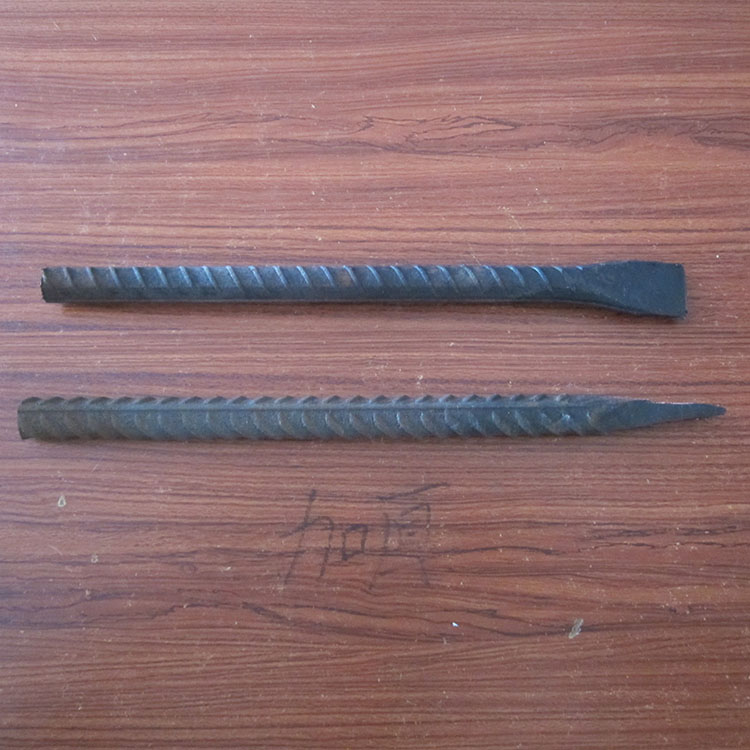 Steel reinforcement model production custom pointed flat chisel wall punching holes bad anti-slip rebar can be customized length chisel