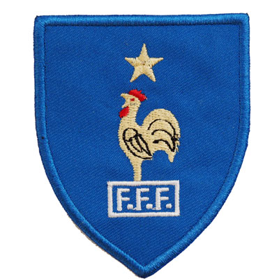 French football team logo cloth stickers clothes stickers embroidered labels stickers cloth labels custom-made magic stickers