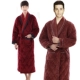 Lông cừu dày lông cừu áo choàng nam mùa đông cộng với áo choàng dài flannel ấm áo choàng trung niên cộng với phân bón XL áo ngủ Night Robe