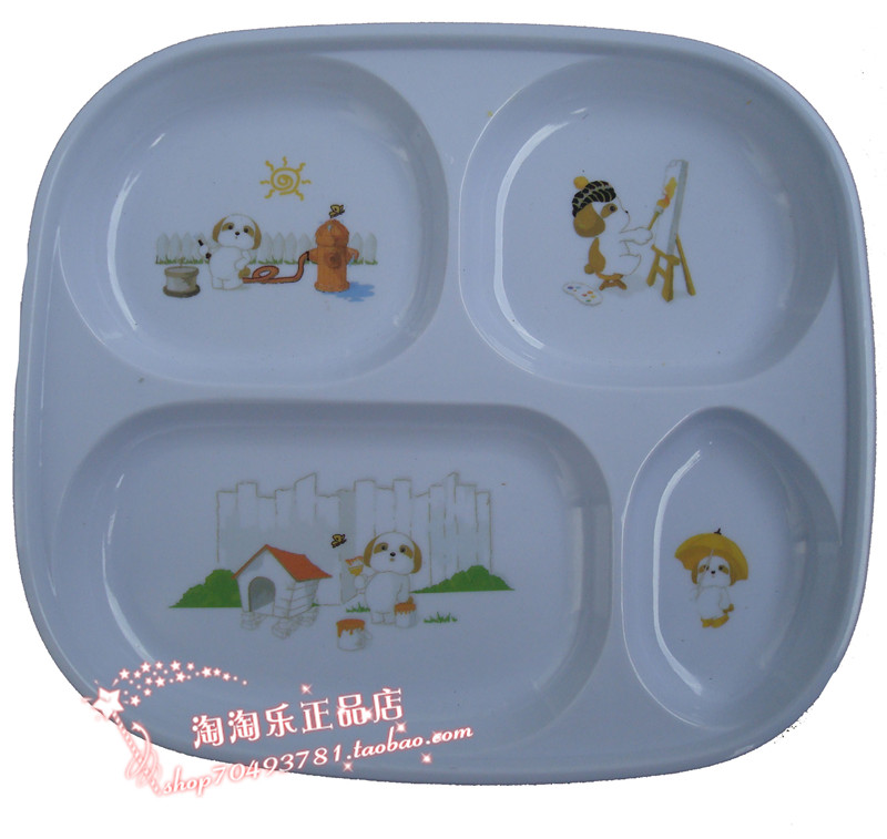 Advanced Cartoon Creative Memine Plastic Cutlery Four Points Square Water Fruit Pan Snack Pan Melon Pan Tumble not bad