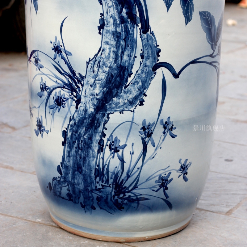 Jingdezhen ceramic hand - made name plum the landing big vase home sitting room place the the teacher the teacher 's day gifts