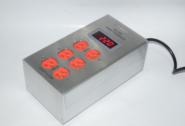 Upgraded version with voltage meter PS-30A 6MM thick all-aluminum alloy power processor 30A 6600W