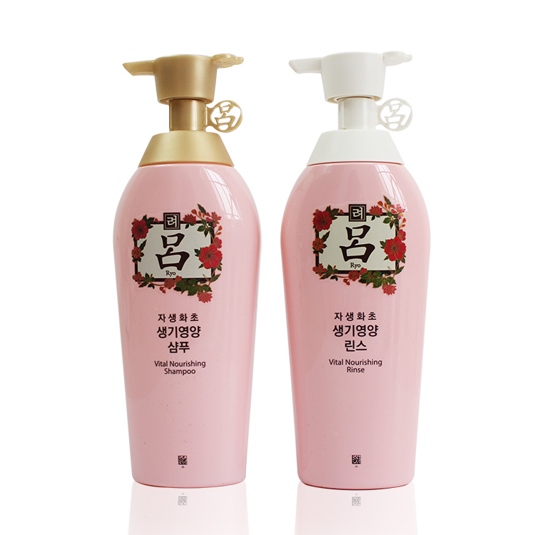 韩国RYOE/吕 粉吕洗护套装 自生花草生机营养修复润泽 500ml*2