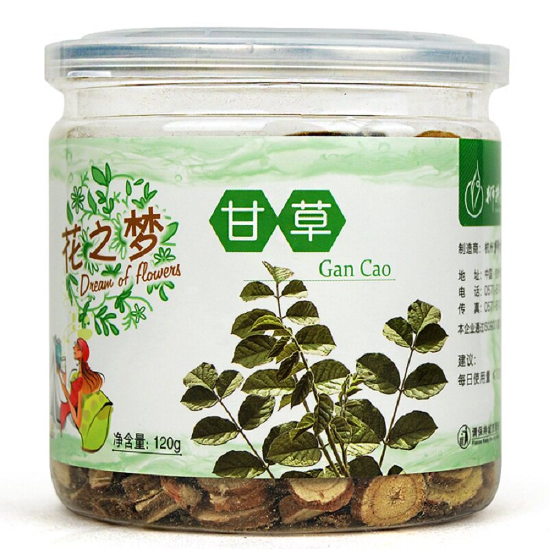 【天猫超市】狮井 茶叶代用茶花草茶 精选优质甘草 120克罐装