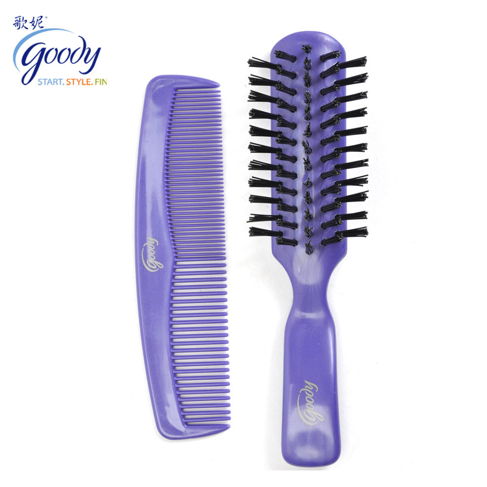 Goody/歌妮正品美国梳子造型梳+美发梳直发密齿梳 便携两件 包邮