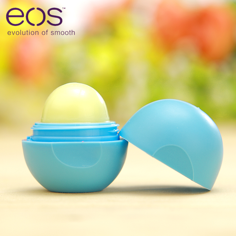 eos/伊欧诗唇膏活力蓝莓滋润保湿无色润唇膏 美国进口润唇球护唇