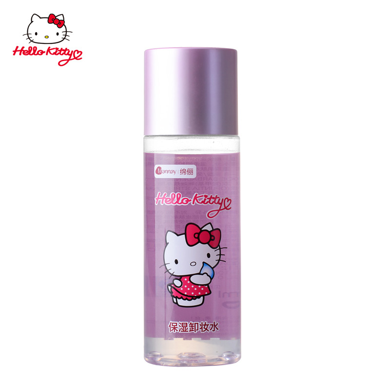 hellokitty保湿卸妆水 女士温和芦荟深层清洁净透锁水卸妆油80ml