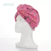 AILANDI bông Polka Dot khô khăn thấm khô tóc cap mũ tắm tóc dày tóc chà một turban khăn - Khăn tắm / áo choàng tắm