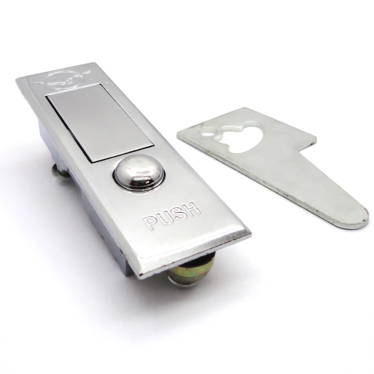 Hyathan Distribution Cabinet Lock MS503 Flat Lock Round Point Button Bounce Lock Fire Match Motor Lock Electric Box Cabinet Door Lock