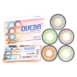 DUEBA vrey color三色大直径混血美瞳彩色隐形眼镜送双联盒lll