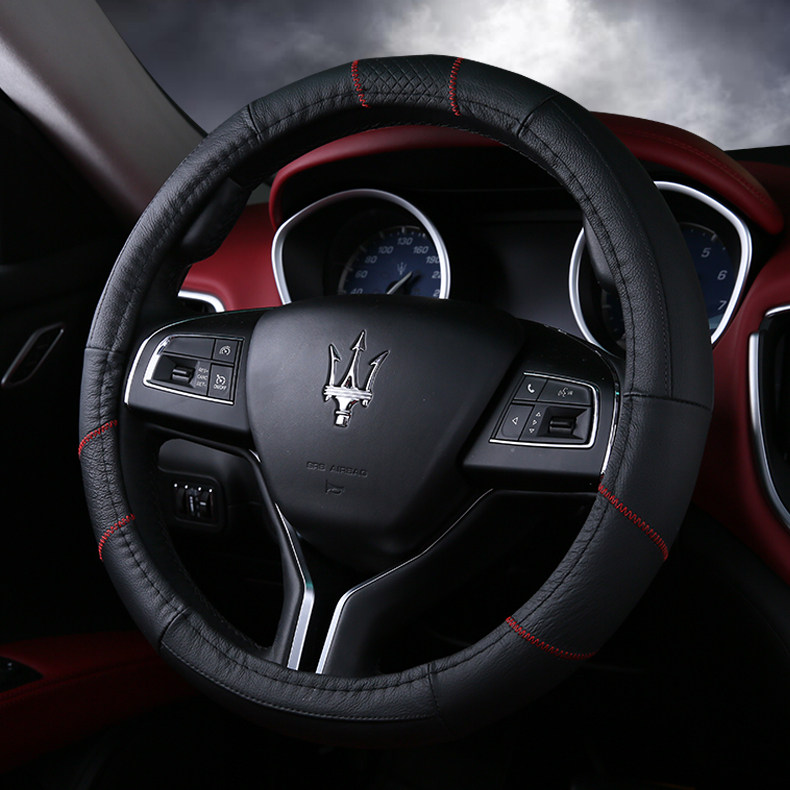 大众新POLO途观朗逸CC迈腾速腾捷达宝来帕萨特桑塔纳真皮方向盘套