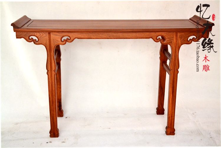 Redwood furniture flower pear palace table for the Chinese solid wood Buddha Table Buddha Table for the table for the table