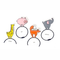 Creative personality key ring ring pendant Animal keychain bag pendant Couple student cartoon cute key