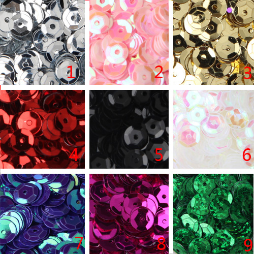 diy handmade clothing accessories 8mm concave sequins dance suit sequins children's clothing shoes and hats accessories materials