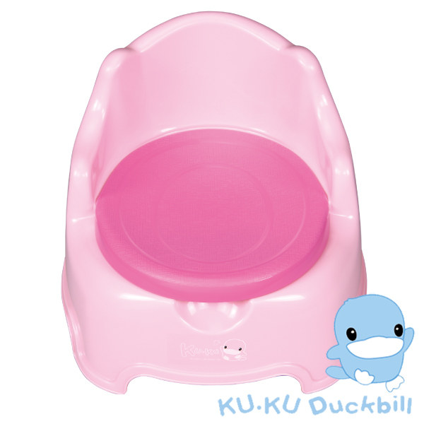 台湾官网直邮进口KU.KU酷咕鸭三合一乐学便器(18个月以上)-粉