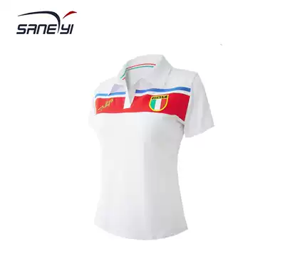 2019 summer women's sports thin cotton stretch lapel short-sleeved T-shirt