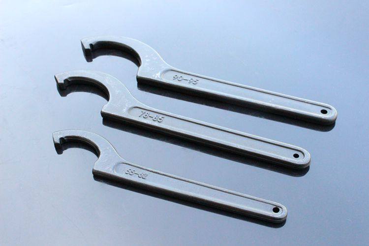 Shanghai workers' lunar teeth wrench hook-shaped garden nut wrench hole hook wrench hook wrench motorcycle-Taobao