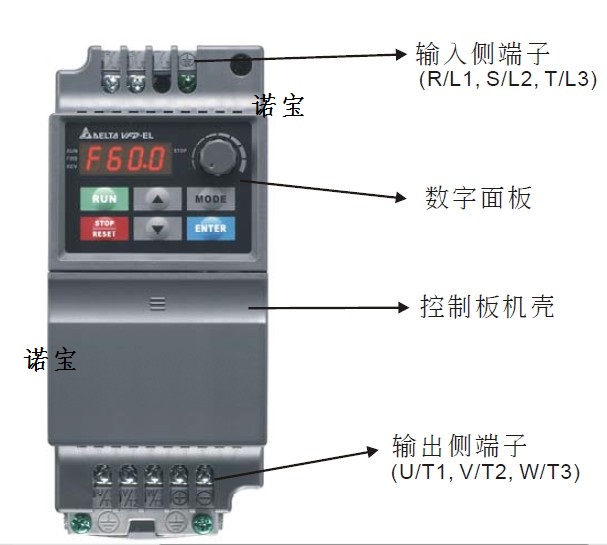 Delta inverter VFD004EL21A VFD004EL21W 0.4KW
