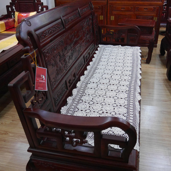 I love my house pure hand hook knit pieces of cotton lace hollowed and woven tablecloth rectangular