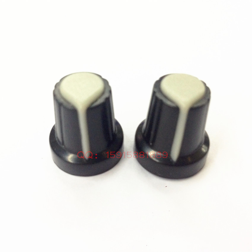 Two-color knob 148 potentiometer knob cap 10 gray top knob 15x17mm amplifier adjustment knob