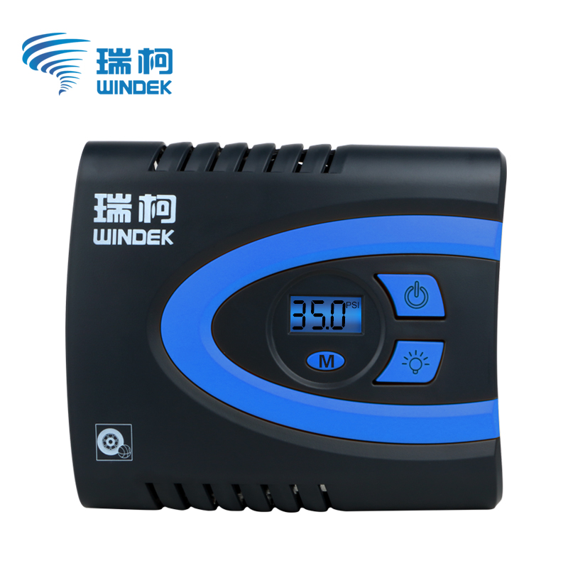 瑞柯C62A 便携式车载 充气泵 12v精准数控电动汽车轮胎打气泵照明