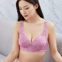 Ngực to cup full cup mùa hè không có vòng thép siêu mỏng bra nữ size lớn tập hợp đồ lót béo mm chống chảy xệ quần xì áo vú