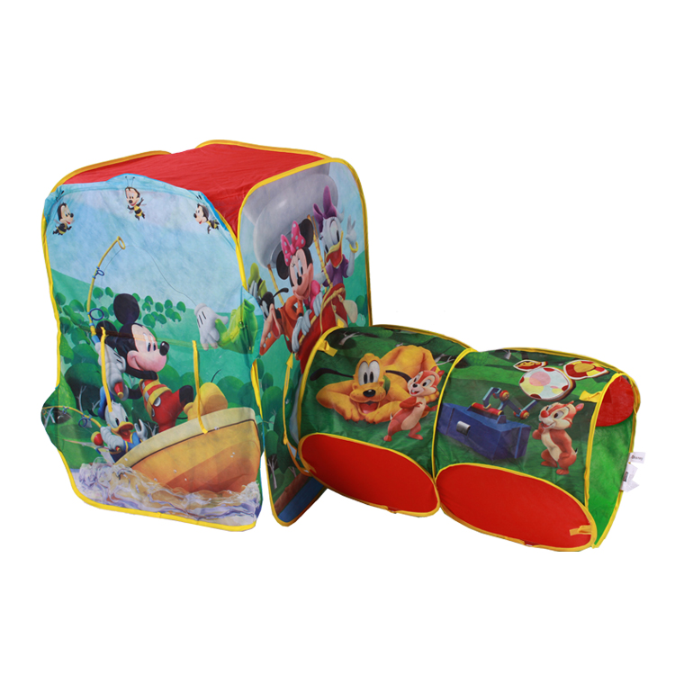 Mitch Mickey Mouse Children's tent ultra large house game house Toy room inside and outside Ocean ball pool crawl tunnel cylinder
