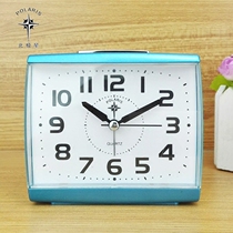Polaris fashion mute night light table table table cute simple lazy student old man big character alarm clock